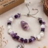 pulsera amatista y cuarzo blanco para la paz y equilibrio