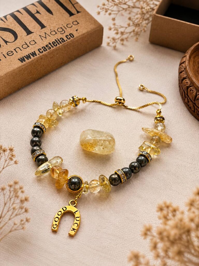 pulsera de abundancia y properidad para atraer el dinero castelia joyeria