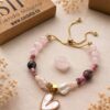 pulsera amor y armonia dorada atraer el amor joyeria castelia