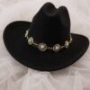 sombrero cadena plateada de proteccion castelia