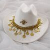 sombrero gitano castelia blanco sombrero gitano castelia blanco con monedas